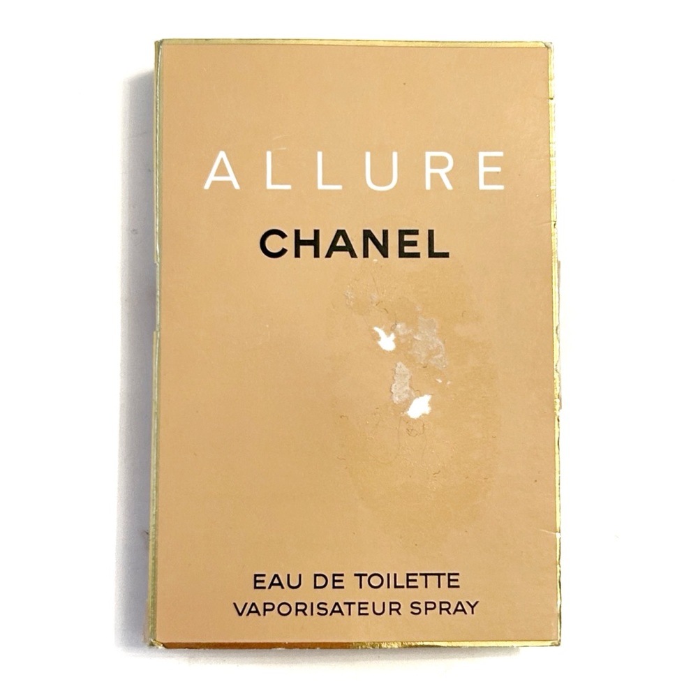 Vintage CHANEL Paris Allure Eau de Toilette Mini Spray Vial Perfume Gold 4 mL